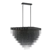 Bloomfield 22-Light 47.25" Linear Pendant in Matte Black