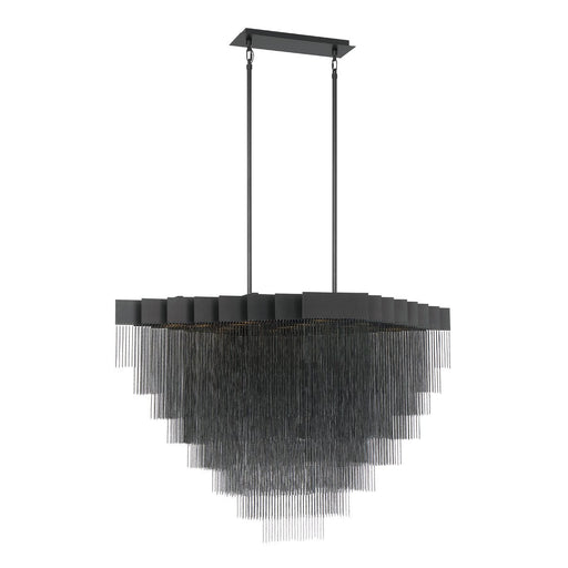 Bloomfield 22-Light 47.25" Linear Pendant in Matte Black
