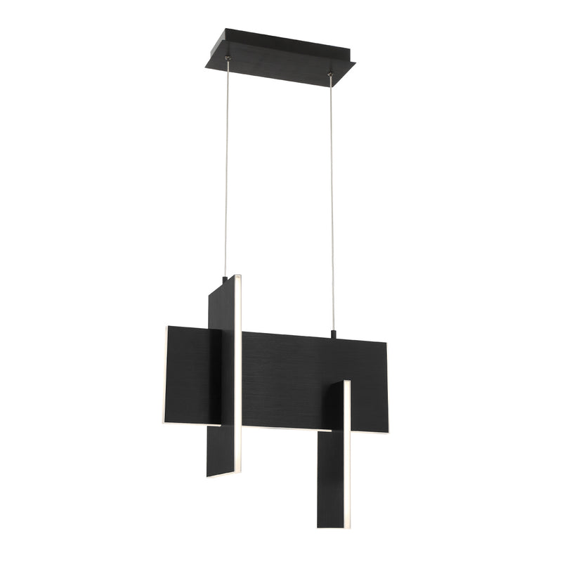 37346-027- Coburg LED Pendant in Black by Eurofase USA
