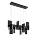 Coburg LED Chandelier in Black - Lamps Expo