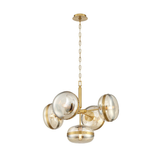 Nottingham 5-Light 28" Chandelier in Antique Brass