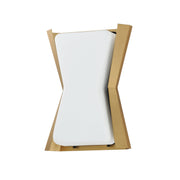 Rizzo 2 Light Flush Mount in Black / Antique Brass