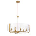 38155-017 - Campisi 6-Light Chandelier in Brass by Eurofase USA