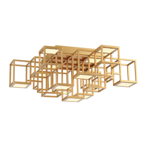 Ferro 13-Light 24.75" LED Flush Mount in Matte Gold