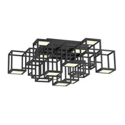 Ferro 13-Light 24.75" LED Flush Mount in Matte Black
