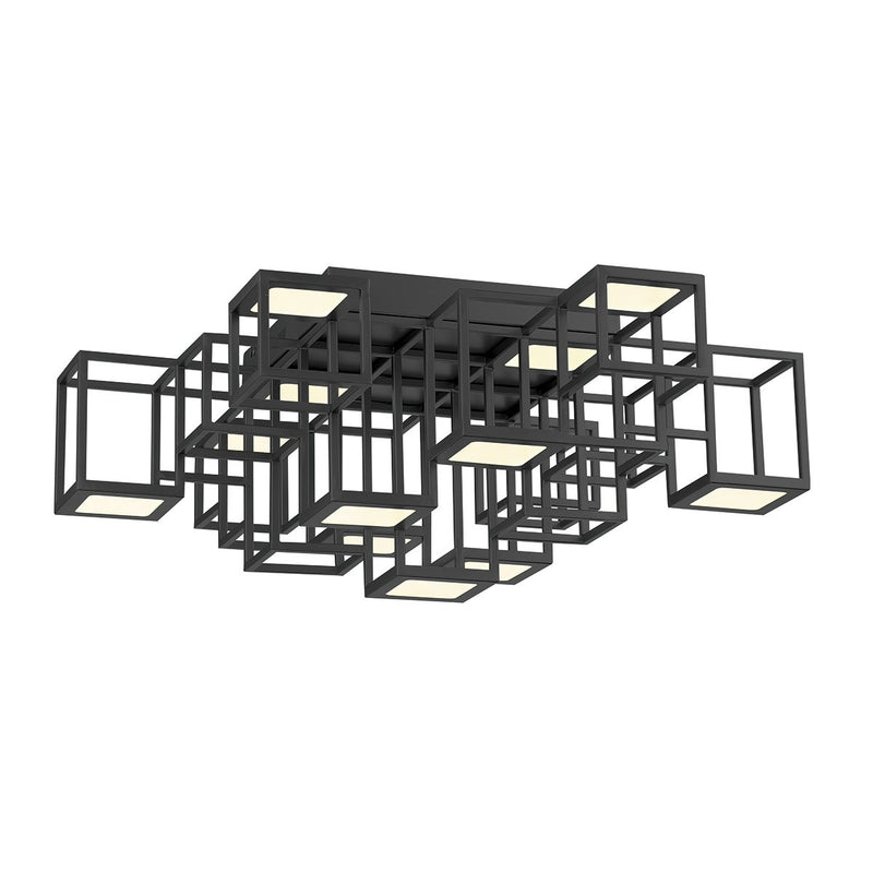 Ferro 13-Light 24.75" LED Flush Mount in Matte Black