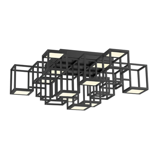 Ferro 13-Light 24.75" LED Flush Mount in Matte Black