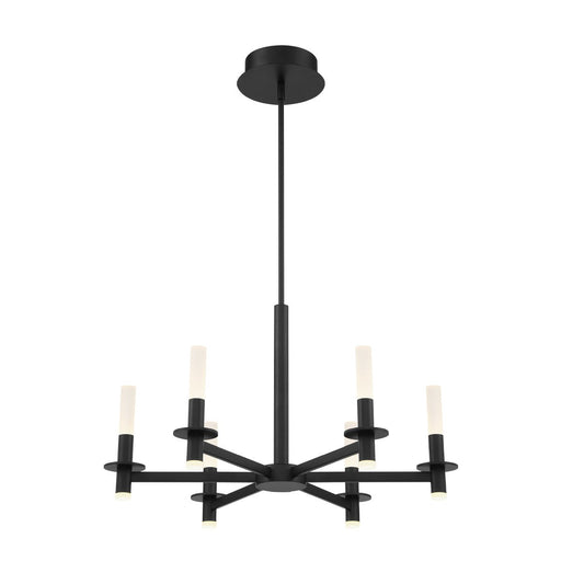 Torna 6-Light 27.5" LED Chandelier in Matte Black
