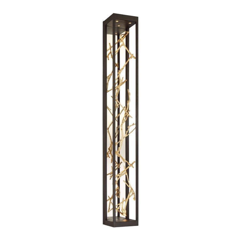 Aerie 6-Light 48" Wall Sconce in Gold-Black Mix