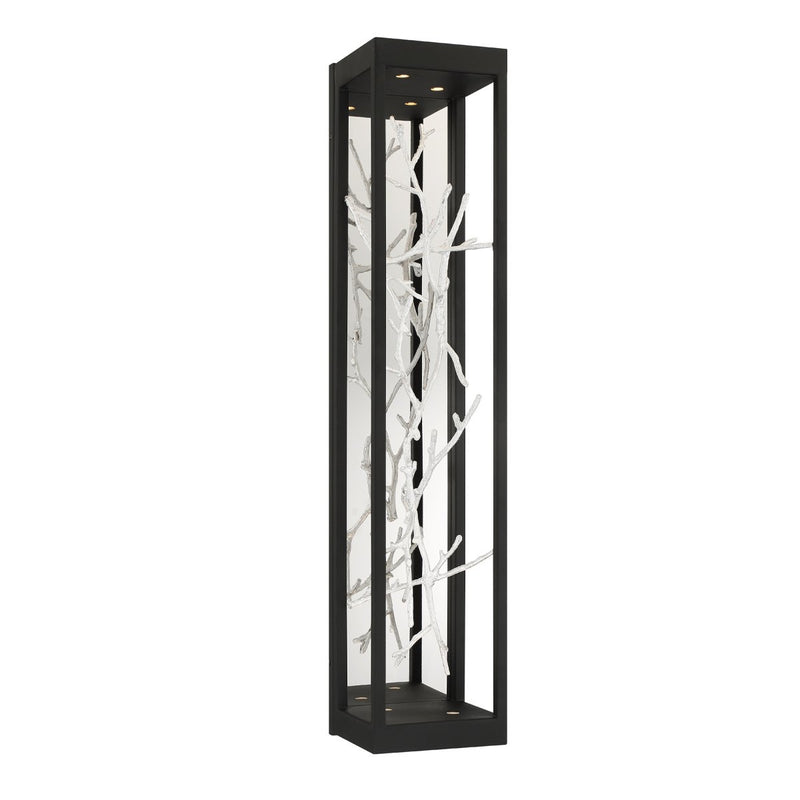 Aerie 4-Light 30" Wall Sconce in Silver-Black Mix