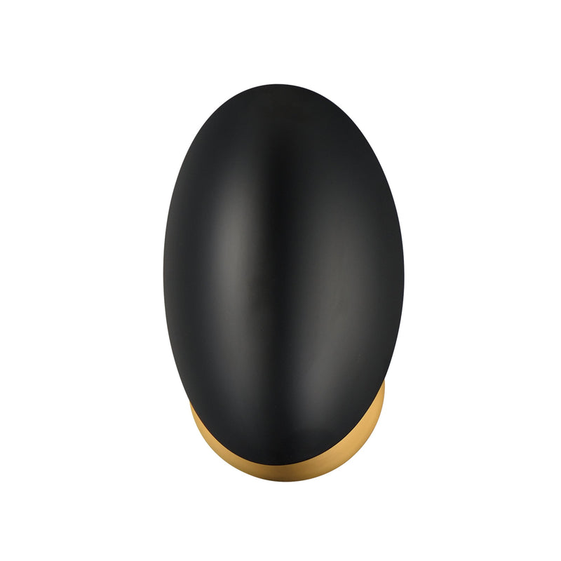 Maris Wall Sconce in Black / Natural Aged Brass