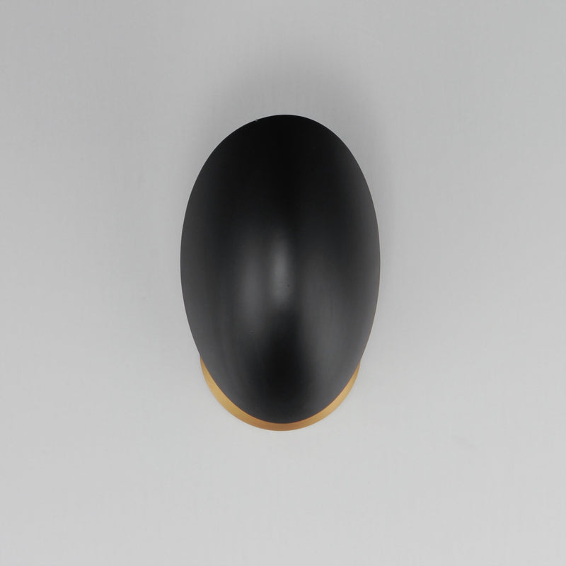 Maris Wall Sconce in Black / Natural Aged Brass