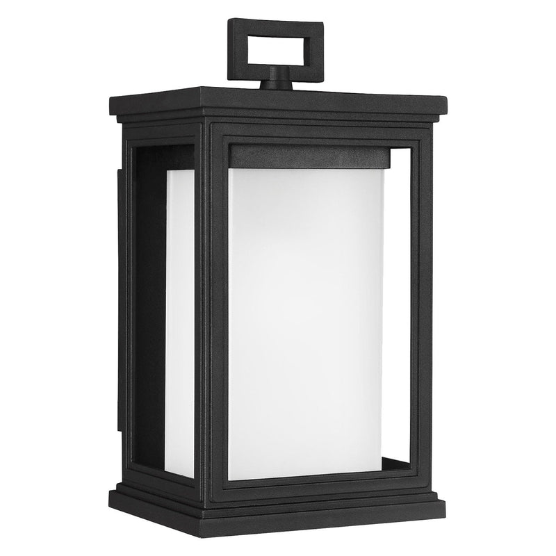 Roscoe 11.5" Outdoor Wall Lantern in Textured Black