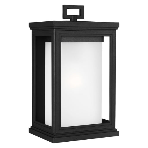 Roscoe 13.5" Outdoor Wall Lantern in Textured Black