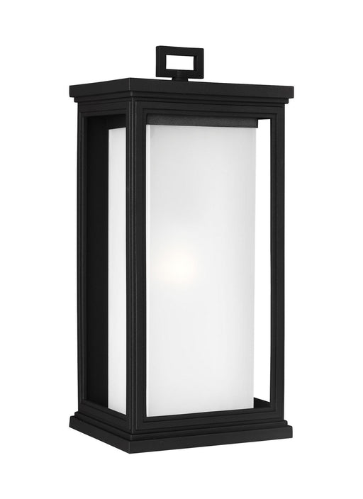 Roscoe One Light Outdoor Wall Lantern in Textured Black