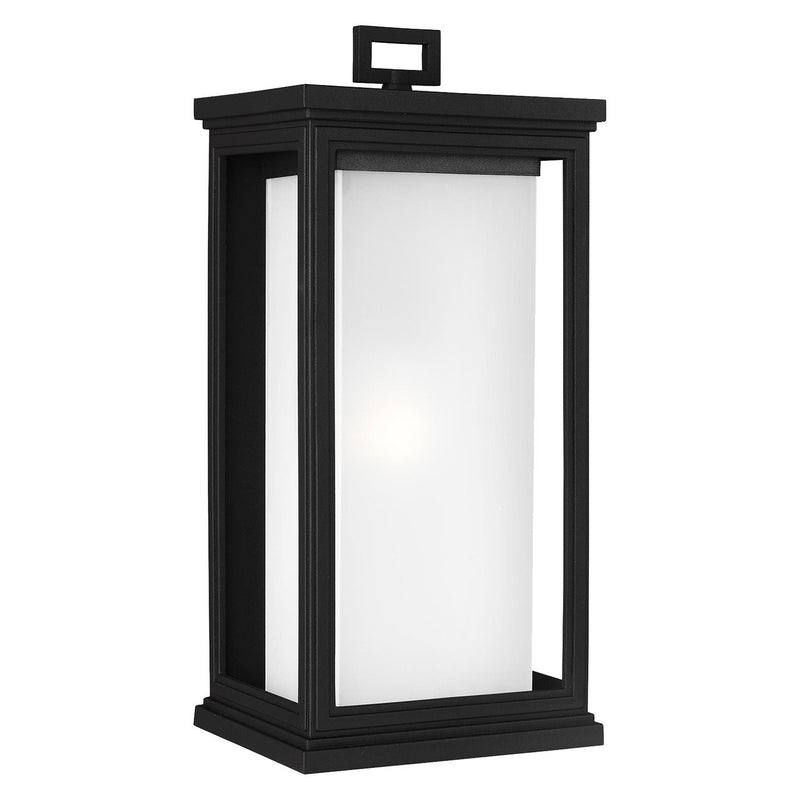 Roscoe 18" Outdoor Wall Lantern in Textured Black
