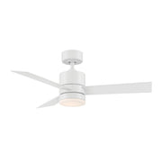 Axis 44" Outdoor Ceiling Fan with Light in Matte White