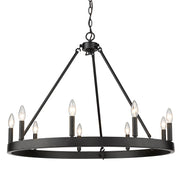 Alastair 9-Light Chandelier in Matte Black - Lamps Expo