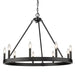 Alastair 9-Light Chandelier in Matte Black - Lamps Expo