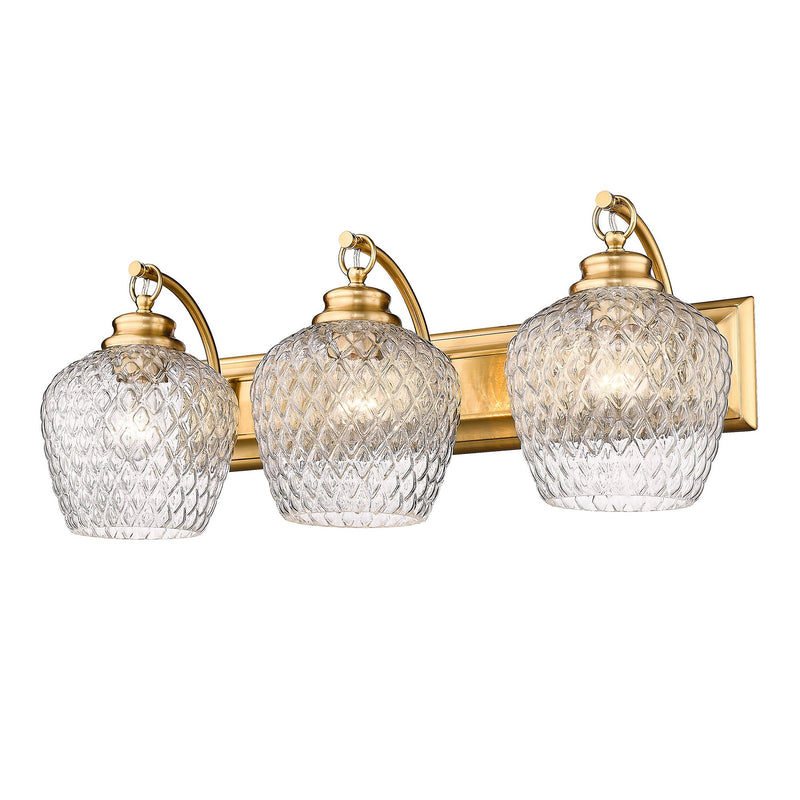 Adeline 3-Light Bath Vanity Light in Modern Brushed Gold