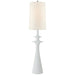 Lakmos One Light Floor Lamp in Plaster White