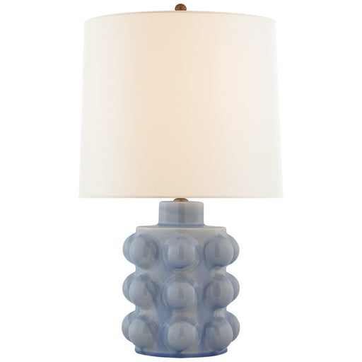 Vedra One Light Table Lamp in Polar Blue Crackle