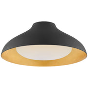 Agnes 18" Flush Mount in Matte Black
