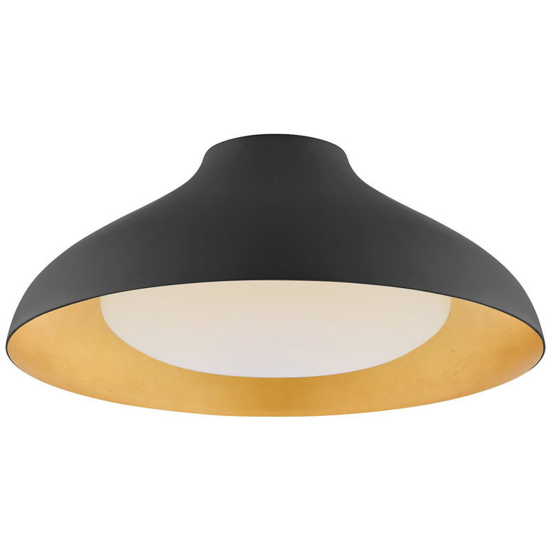 Agnes 18" Flush Mount in Matte Black