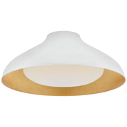 Agnes 18" Flush Mount in Plaster White