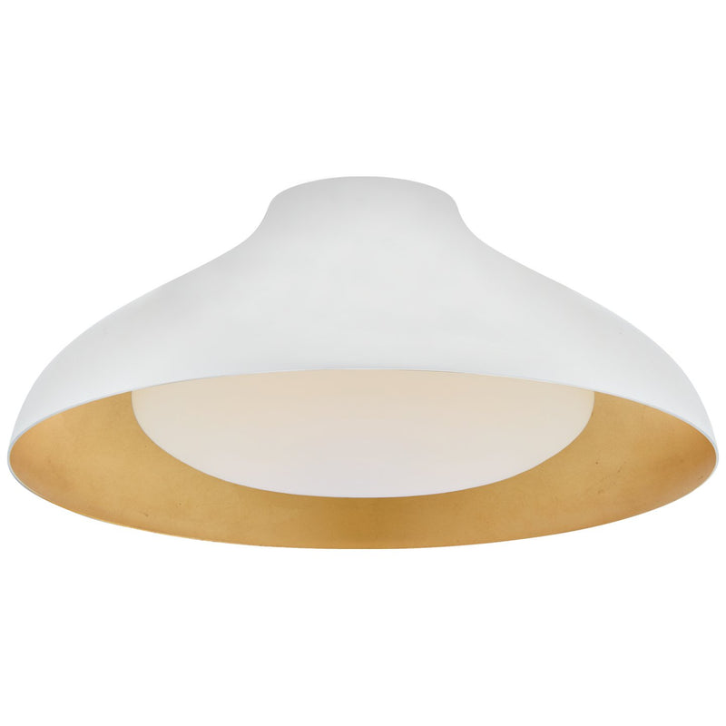 Agnes 18" Flush Mount in Plaster White