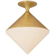 Sarnen Small Semi-Flush Mount in Gild
