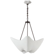 Cosima Medium 5-Light Plaster Shade Pendant in Bronze