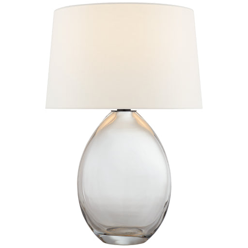 Myla One Light Table Lamp in Clear Glass