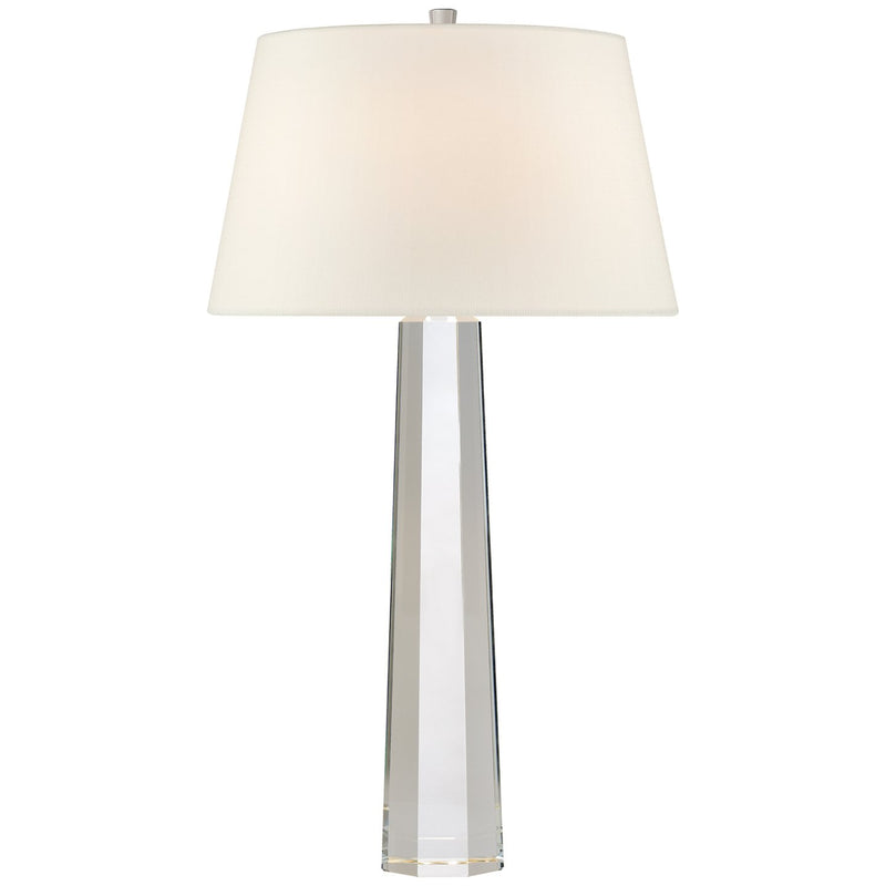 Octagonal Spire Large Table Lamp in Crystal