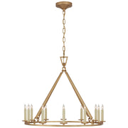 Darlana 12 Light Chandelier in Antique-Burnished Brass