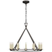 Darlana 12 Light Chandelier in Aged Iron