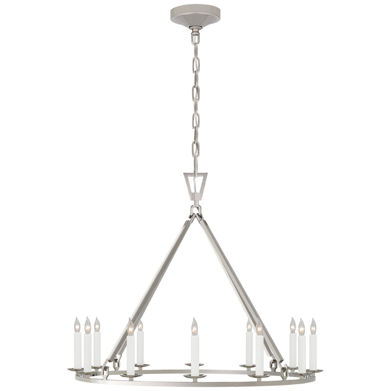 Darlana 12 Light Chandelier in Polished Nickel