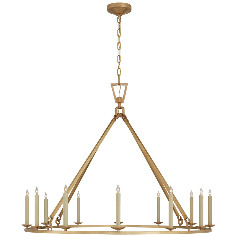 Darlana 12 Light Chandelier in Antique-Burnished Brass