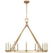 Darlana 12 Light Chandelier in Antique-Burnished Brass
