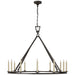 Darlana 12 Light Chandelier in Aged Iron