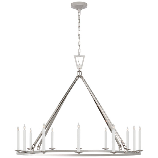 Darlana 12 Light Chandelier in Polished Nickel