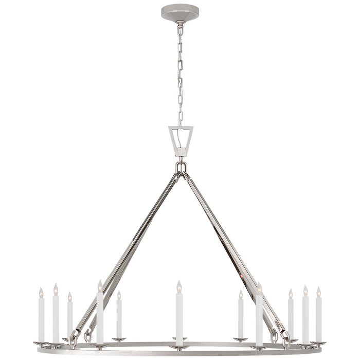 Darlana 12 Light Chandelier in Polished Nickel