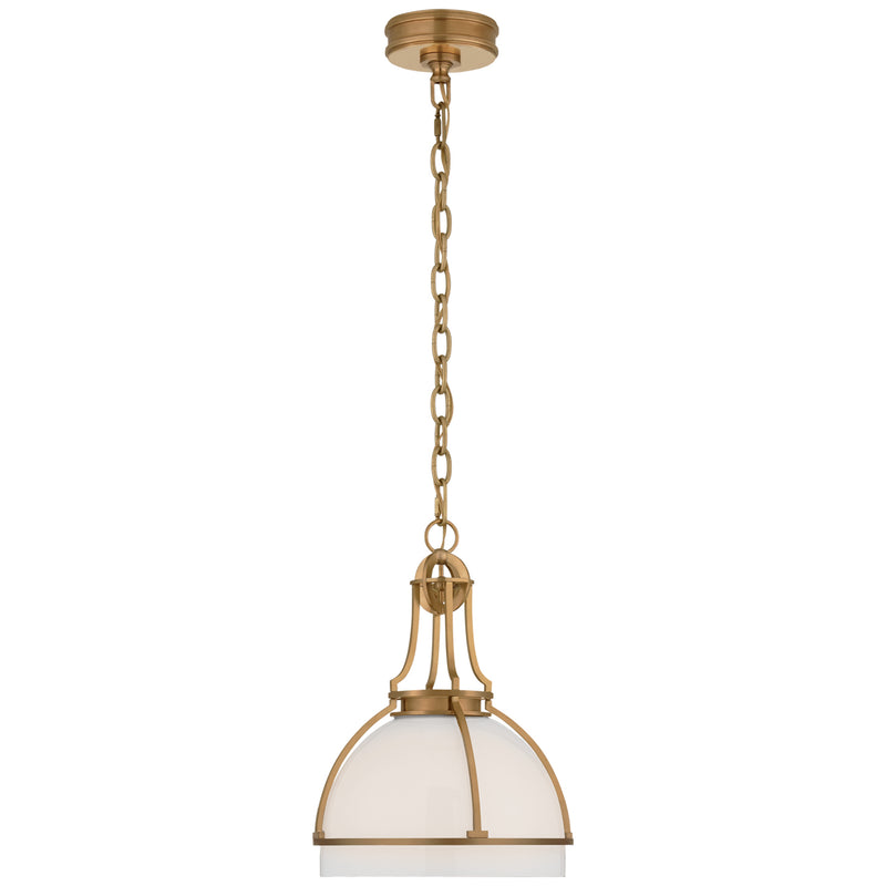 Gracie LED Pendant in Antique-Burnished Brass