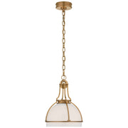 Gracie Medium Dome Pendant in Antique-Burnished Brass