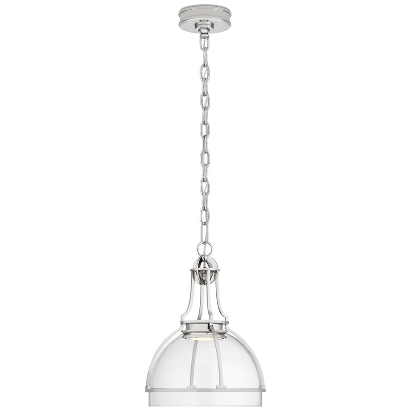Gracie Medium Dome Pendant in Polished Nickel