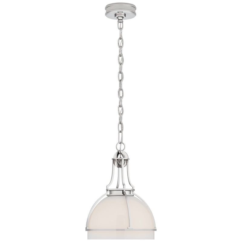 Gracie Medium Dome Pendant in Polished Nickel