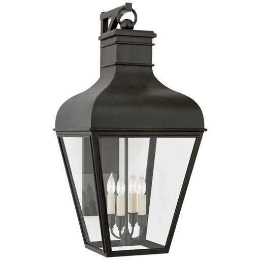 Fremont Medium Bracketed 4-Light Outdoor Wall Lantern in French Rust