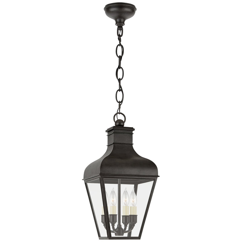 Fremont Small 4-Light Outdoor Lantern Pendant in French Rust