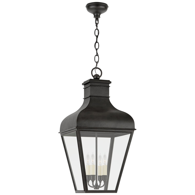 Fremont Four Light Hanging Lantern in French Rust