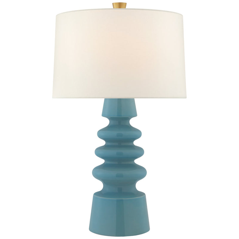 Andreas Medium Table Lamp in Blue Jade